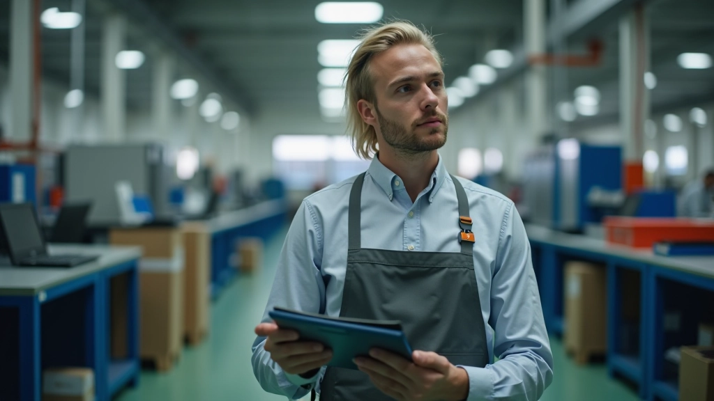 Průmyslová zařízení a pracovníci v různých sektorech ekonomiky