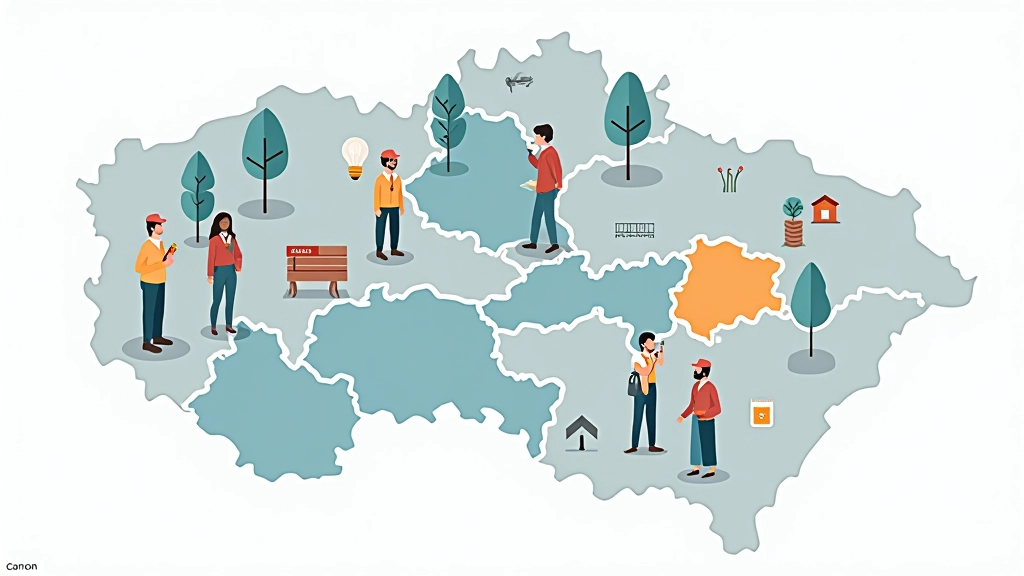 Mapa České republiky s daty o zaměstnanosti